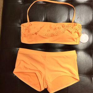 Juniors Orange SO Two Piece